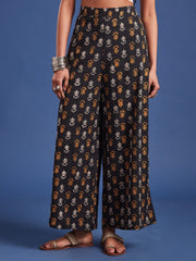 Chikankari Co-Ord Set with Katha and Hand Block Print