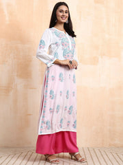 Women Chikankari Hand Crafted Kurta KU001