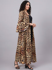 Brown With Leopard Print S5001