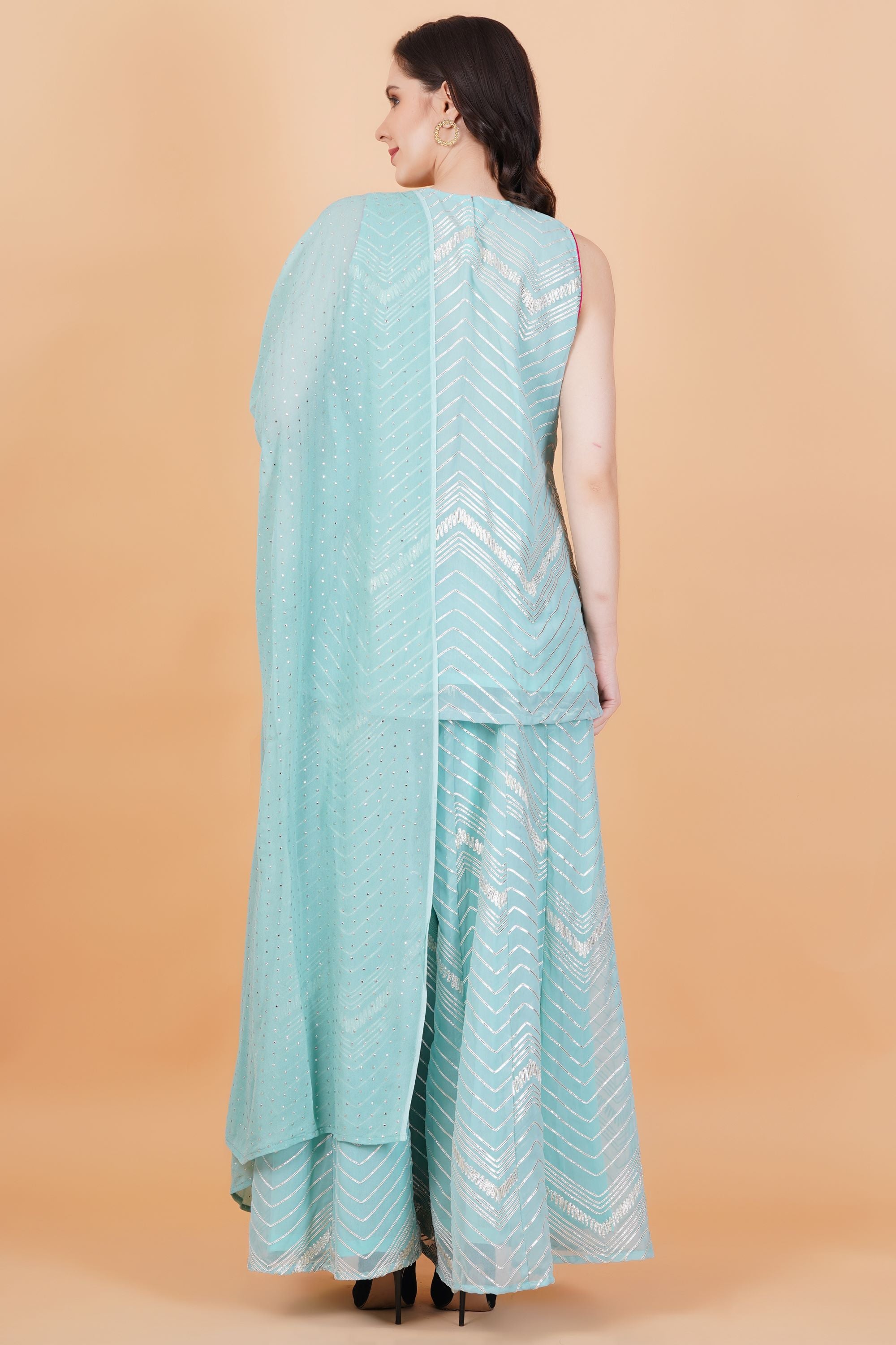 Kota Patti Zardozi Patch work Suit Set - Sufiza Lifestyle