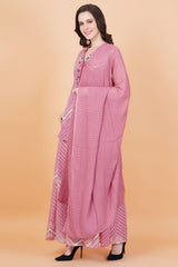 Pink Kota Patti Zardosi work Suit Set - Sufiza Lifestyle