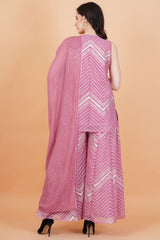 Pink Kota Patti Zardosi work Suit Set - Sufiza Lifestyle