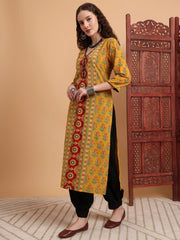 Hand Block Prints White Ajrak Print Zardosi Embroidery Kurta