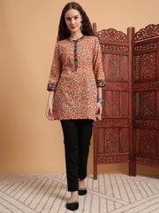 Hand Block Bagru Print Kurti