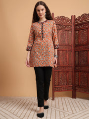 Hand Block Bagru Print Kurti
