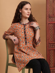Hand Block Bagru Print Kurti