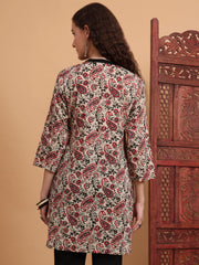 Hand Block Prints Cream Color Kurti