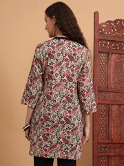 Hand Block Prints Cream Color Kurti