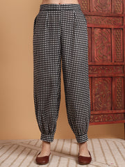 Hand Block Print White Kurta Set