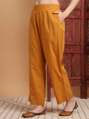 Hand Block Print Purple Color Chikankari Kurta Set