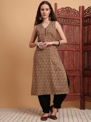Hand Block Ajrak Print Kurta