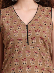 Hand Block Ajrak Print Kurta
