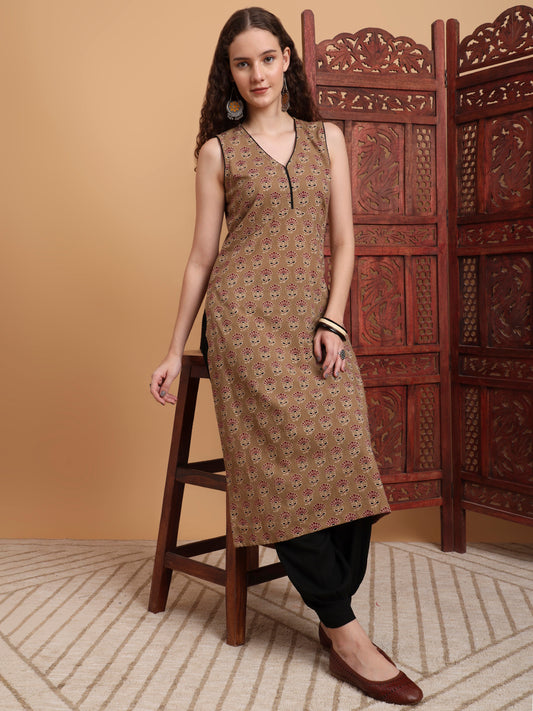 Hand Block Ajrak Print Kurta