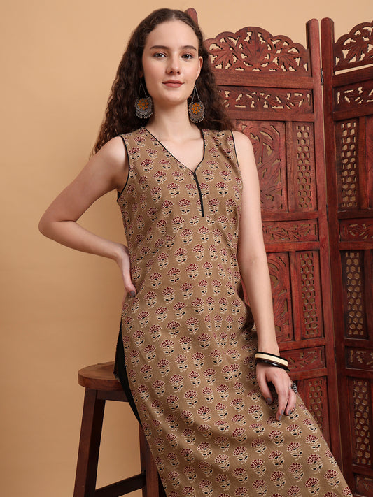 Hand Block Ajrak Print Kurta