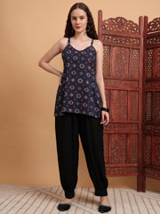 Hand Block Ajrak Print Kurti