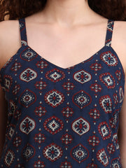 Hand Block Ajrak Print Kurti