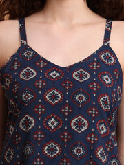 Hand Block Ajrak Print Kurti