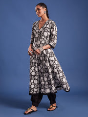 Black and White kurta