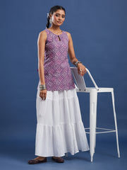 Hand Block Bagru Print Kurti-BPKU019