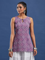 Hand Block Bagru Print Kurti-BPKU019