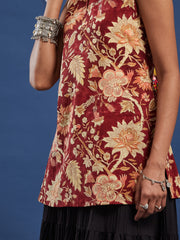 Hand Block Bagru Print Kurti-BPKU017