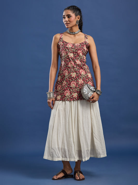 Hand Block Bagru Print Kurti - BPKU014