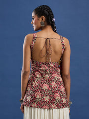 Hand Block Bagru Print Kurti - BPKU014