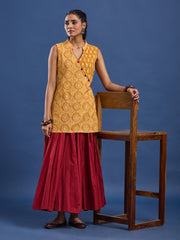 Katha Hand Block Print Kurti-BPKU013