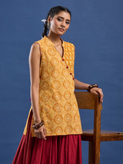 Katha Hand Block Print Kurti-BPKU013