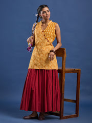 Katha Hand Block Print Kurti-BPKU013