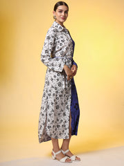 White and Purple Dual shade Dress - Sufiza Lifestyle