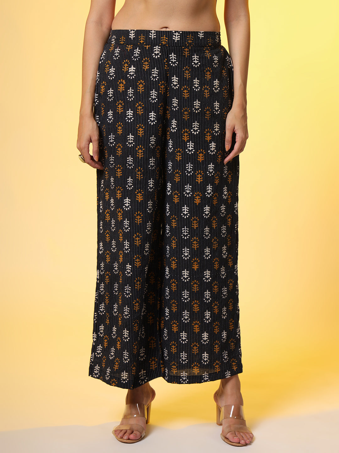 Chikankari Co-Ord Set with Katha and Block Print - Sufiza Lifestyle