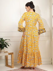 Chikankari Embroidery full length Dress - Sufiza Lifestyle