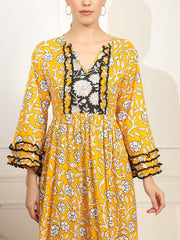 Chikankari Embroidery full length Dress - Sufiza Lifestyle