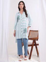 Viscose Rayon Hand Embroidery Shirt S4001