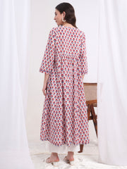 Chikankari Gather Style Kurta S1004