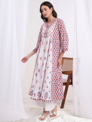 Chikankari Gather Style Kurta S1004