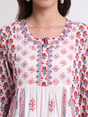 Chikankari Gather Style Kurta S1004