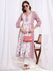 Chikankari Gather Style Kurta S1004