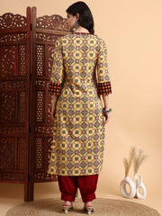 Hand Block Ajrak Print Kurta