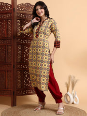 Hand Block Ajrak Print Kurta