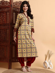 Hand Block Ajrak Print Kurta