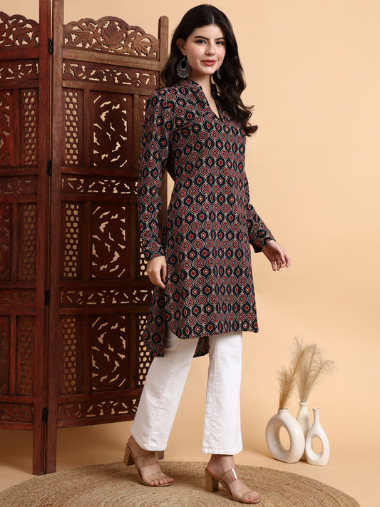 Hand Block Ajrak Print Kurta