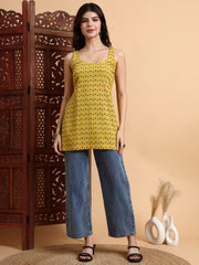 Hand Block Ajark print Kurti