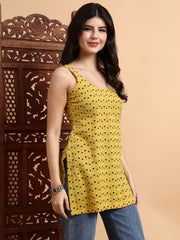 Hand Block Ajark print Kurti