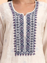 Chanderi Zardosi Highlighted Kurta Set
