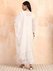 Chanderi Zardosi Highlighted Kurta Set