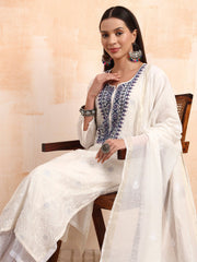 Chanderi Zardosi Highlighted Kurta Set