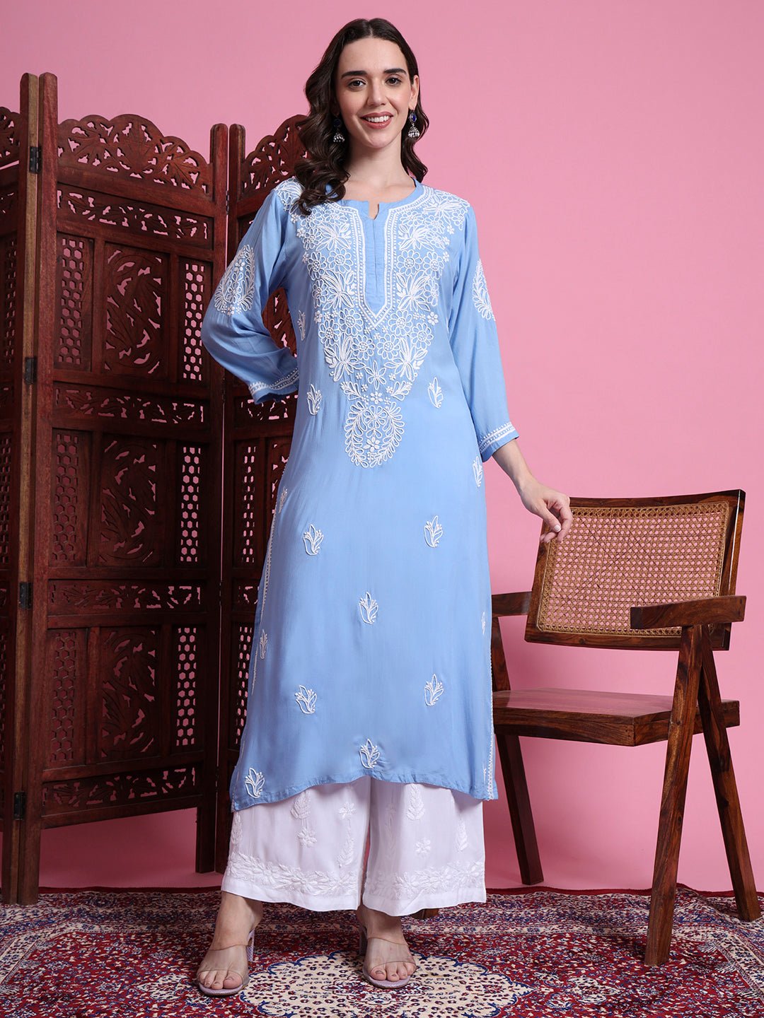 Lucknawi chikankari kurta