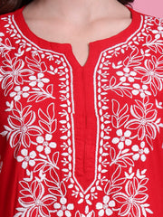 Women Chikankari Hand Crafted Kurta KU008